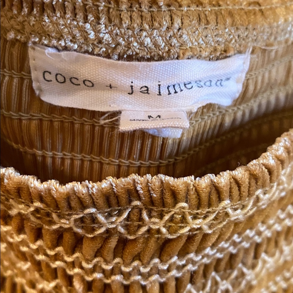 Luxurious Rich Crushed Velvet Dress in Gold - Picture 12 of 13